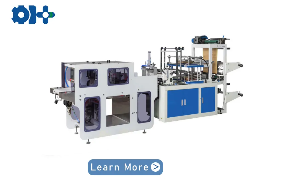 (PE)Automatic material tearing double-layer plastic glove machine (PE)