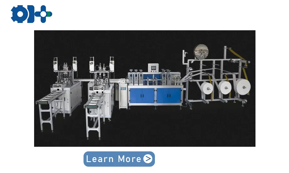 mask making machine with outer earloop welding machine (1+2)