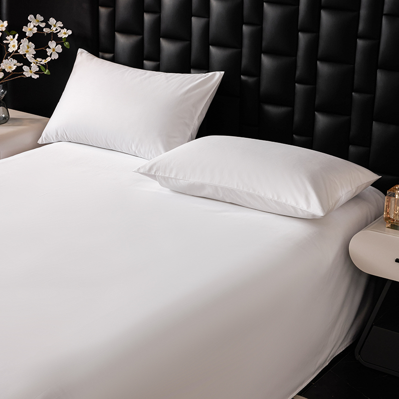 Wholesale Hotel Satin White Satin Cotton Full Size Bedding Sets