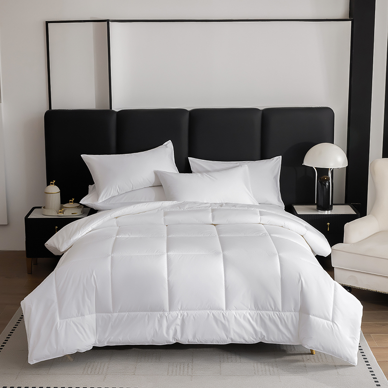 Lihaoju Supply Hotel Bedroom White Filling Duvet 100% Cotton Quilted Duvet
