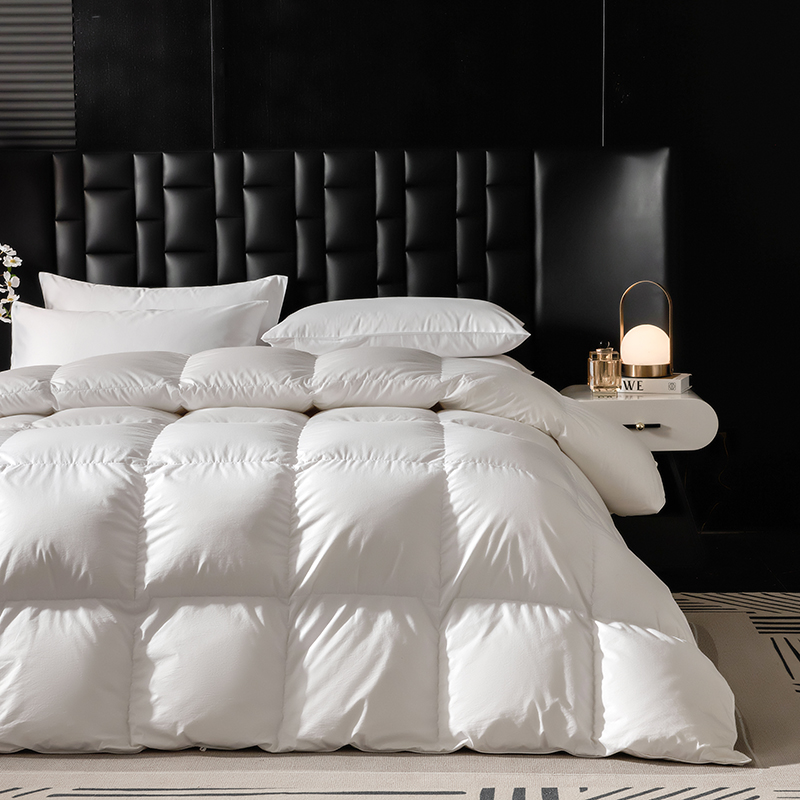 Lihaoju Goose Down Duvet Supply Hotel Bedroom White Filling Duvet 100% Cotton Quilted Duvet