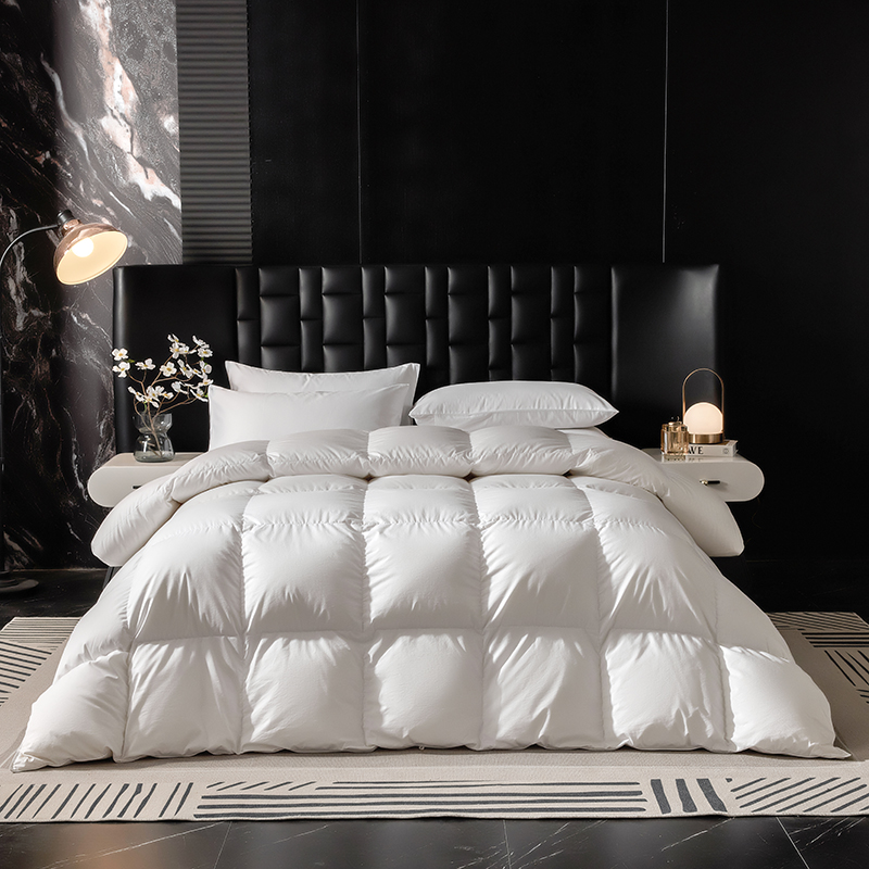 Lihaoju Goose Down Duvet Supply Hotel Bedroom White Filling Duvet 100% Cotton Quilted Duvet