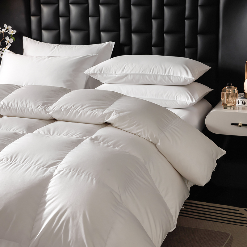 Lihaoju Goose Down Duvet Supply Hotel Bedroom White Filling Duvet 100% Cotton Quilted Duvet