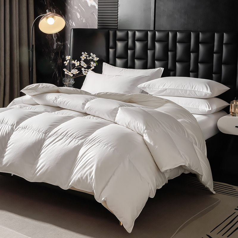 Lihaoju Goose Down Duvet Supply Hotel Bedroom White Filling Duvet 100% Cotton Quilted Duvet