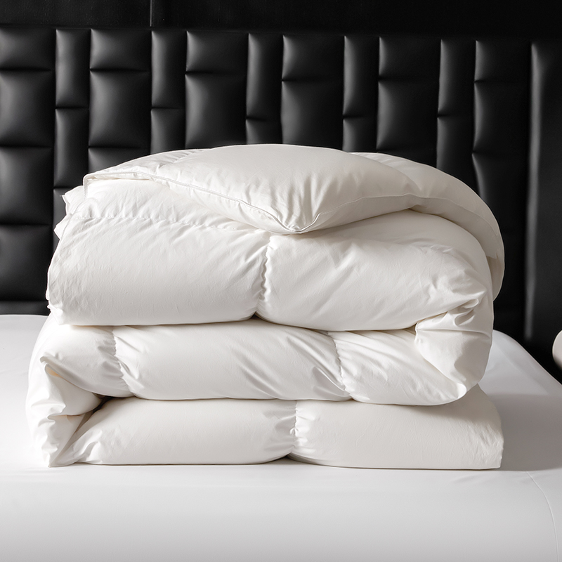 Lihaoju Goose Down Duvet Supply Hotel Bedroom White Filling Duvet 100% Cotton Quilted Duvet