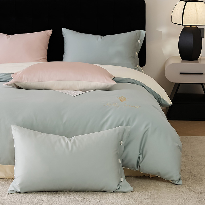 60S 100% Long-Staple Cotton Embroidery Bedding Set