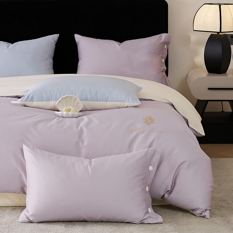 60S 100% Long-Staple Cotton Embroidery Bedding Set