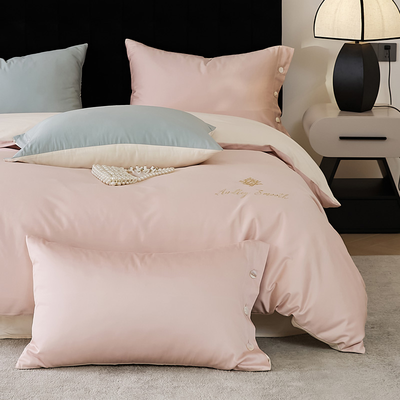 60S 100% Long-Staple Cotton Embroidery Bedding Set