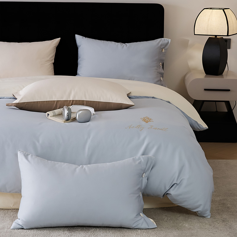 60S 100% Long-Staple Cotton Embroidery Bedding Set