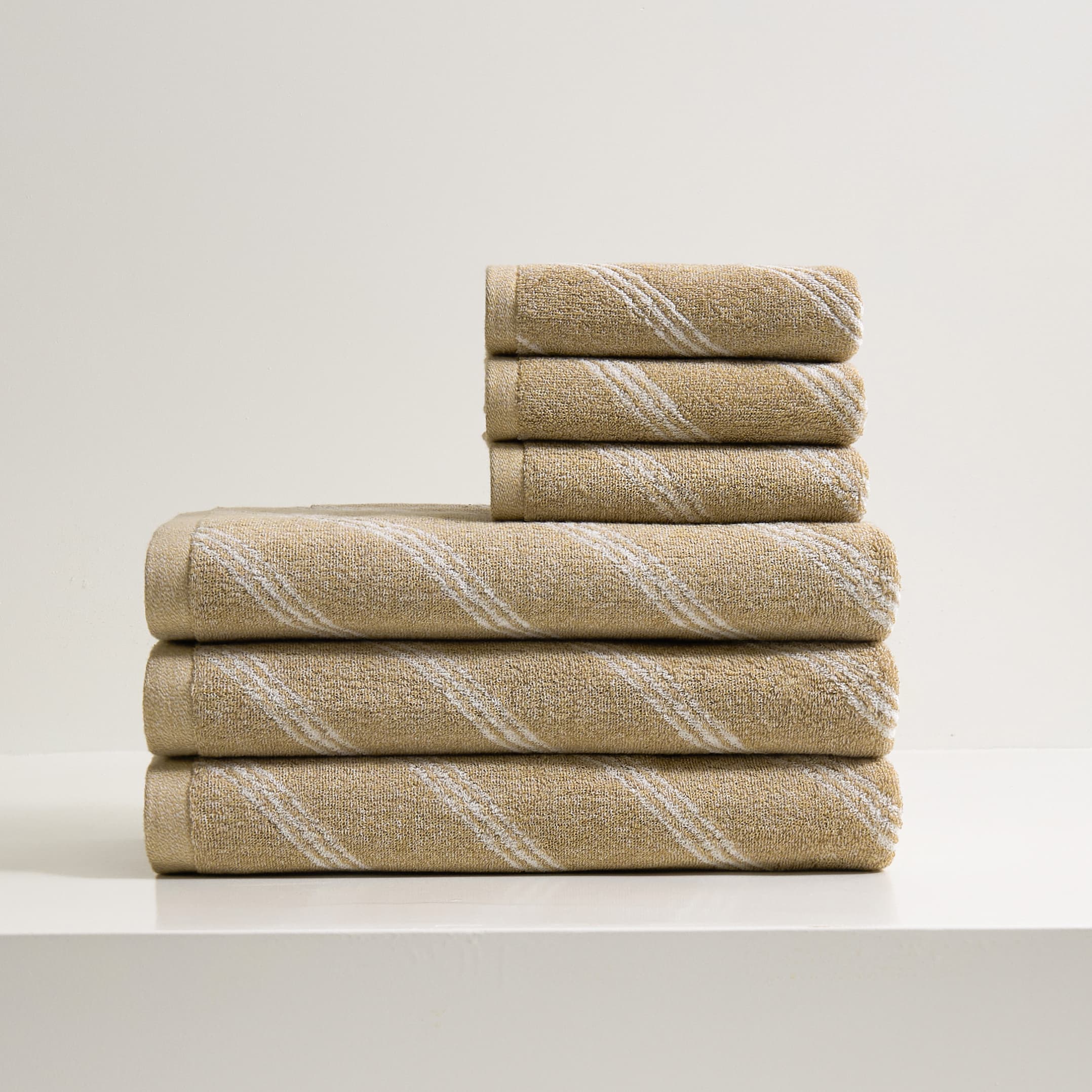 Lihaoju 100%Cotton Stripe Towel Sets