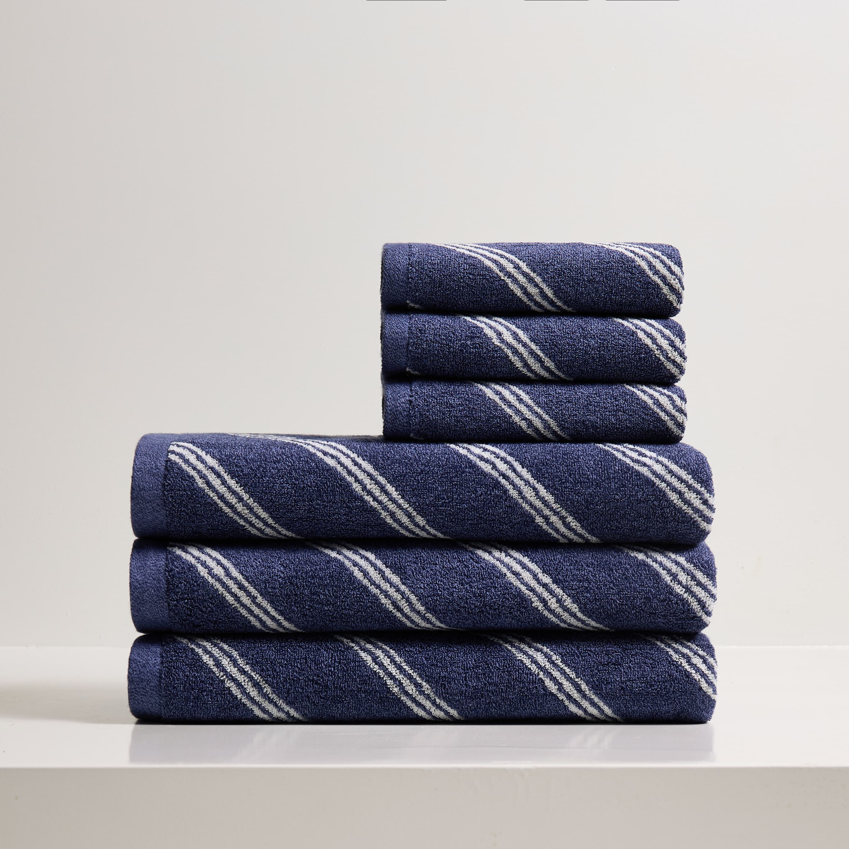 Lihaoju 100%Cotton Stripe Towel Sets