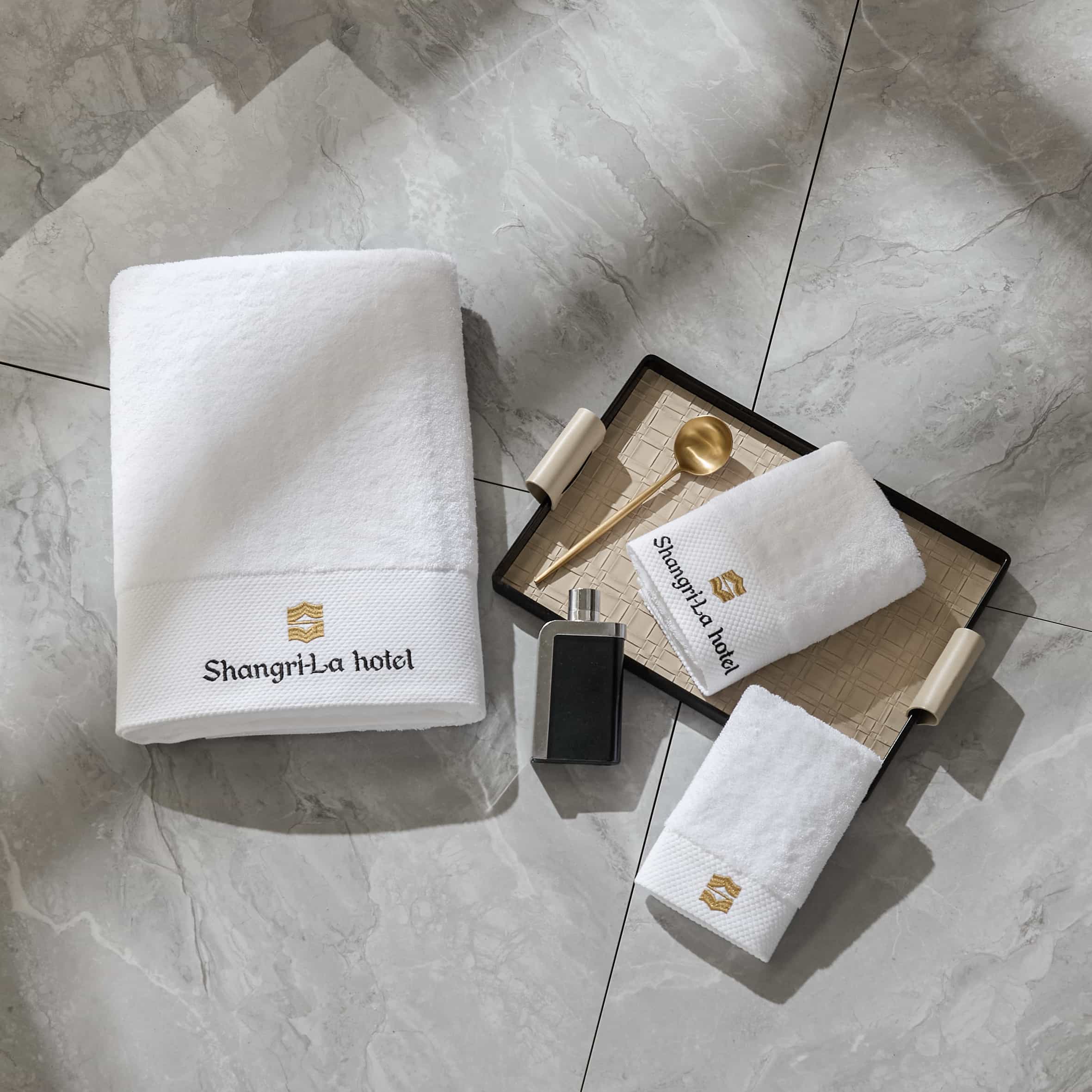 Lihaoju White Luxury Face/Bath/Hand Towel For 5-Star Hotel