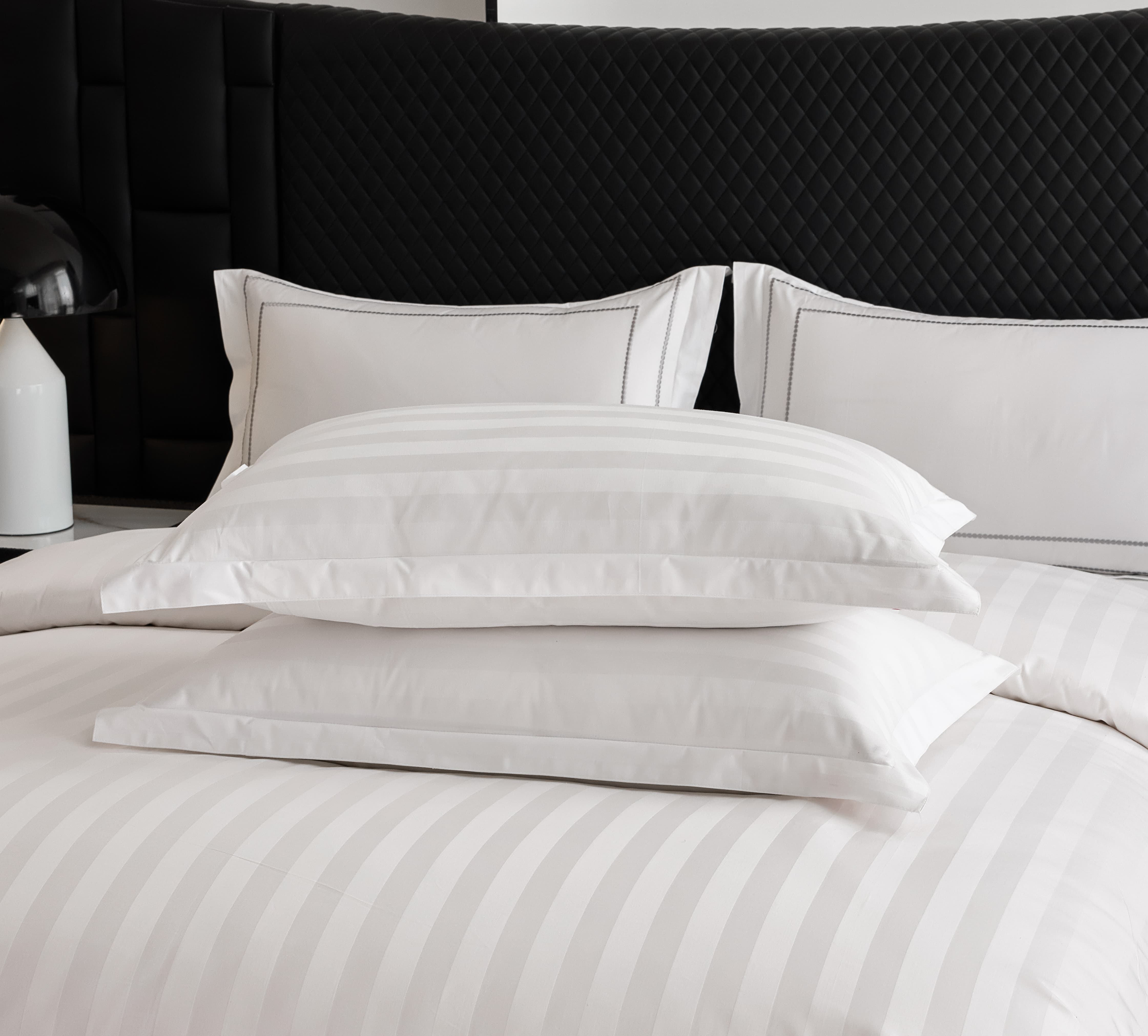Wholesale Hotel Satin White Satin Cotton Full Size Bedding Sets