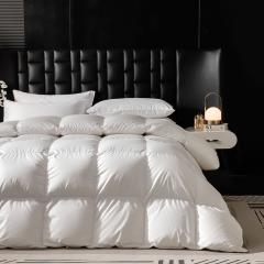 Lihaoju Goose Down Duvet Supply Hotel Bedroom White Filling Duvet 100% Cotton Quilted Duvet