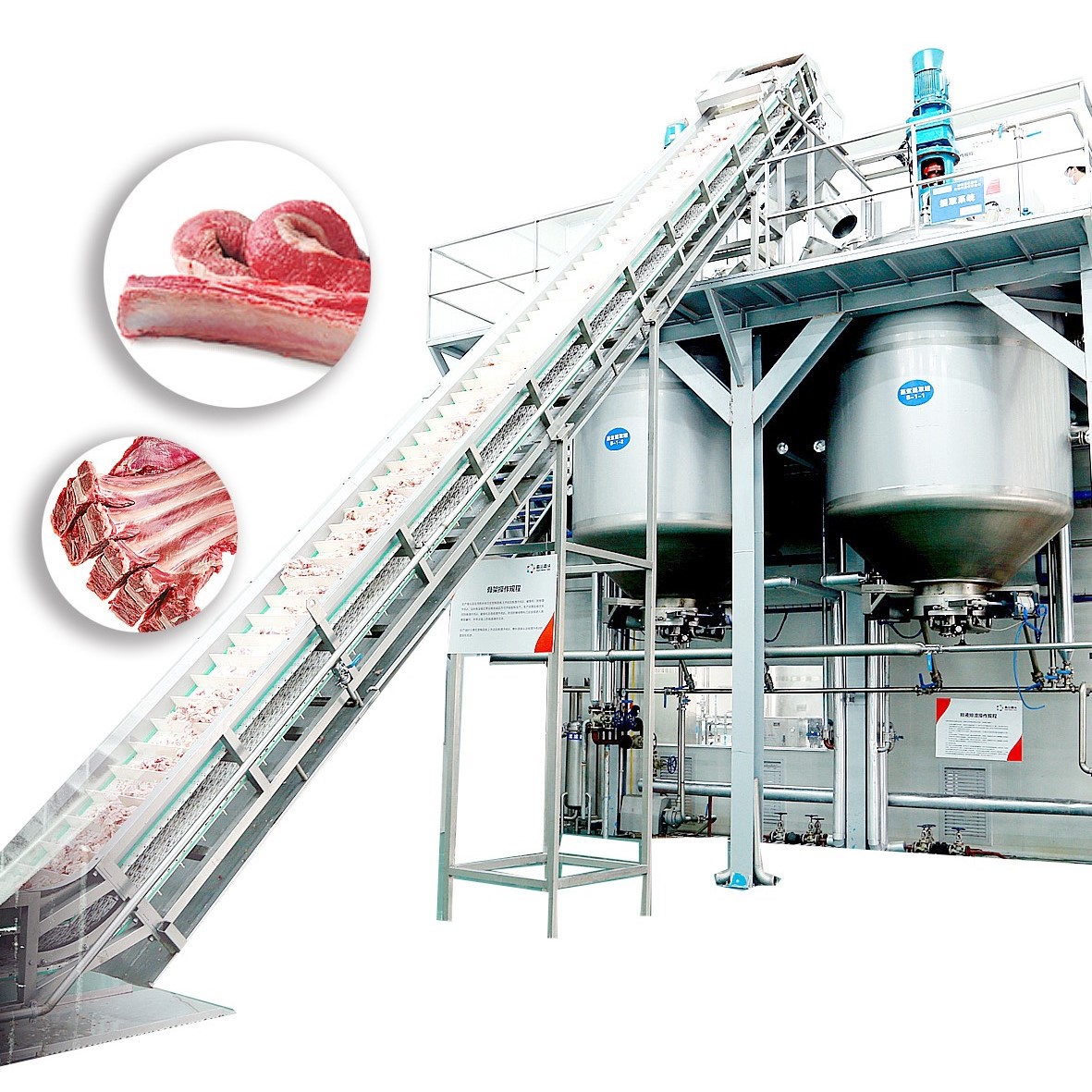 Meat processing plant equipment