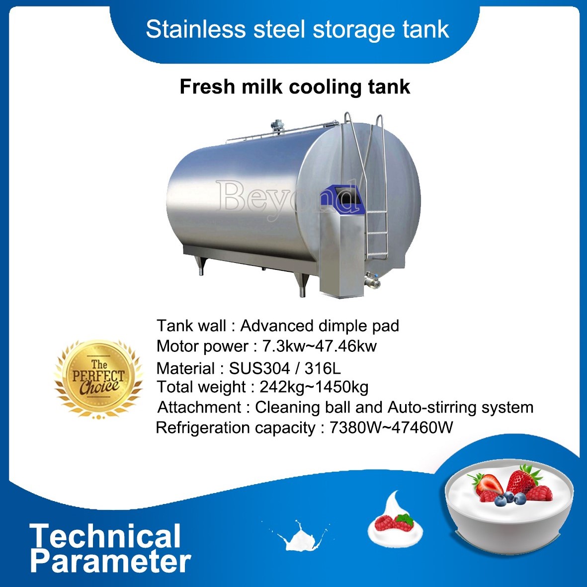 Fresh Milk Cooling Tank