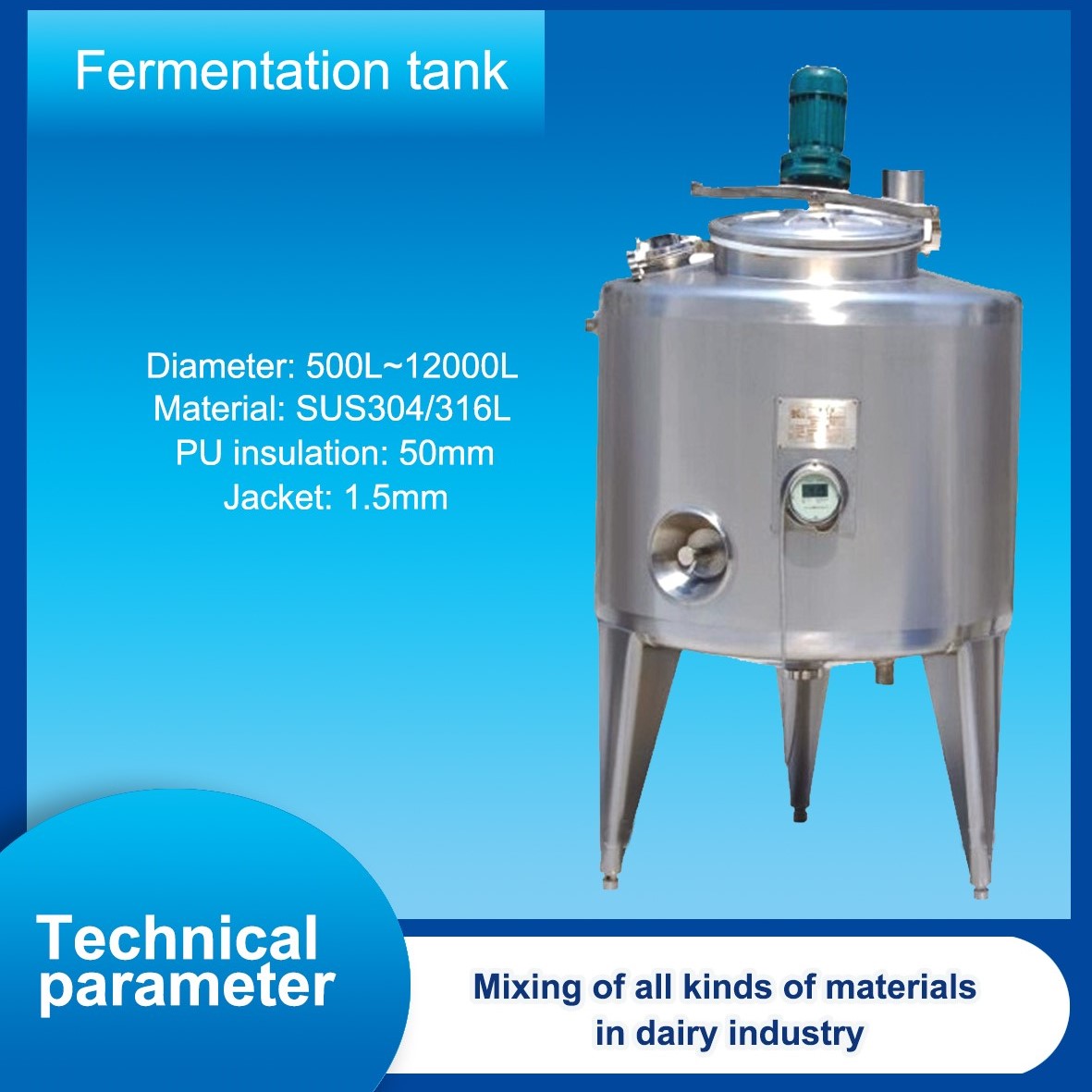 Tanque de cultivo de fermentación y tanque de fermentación.