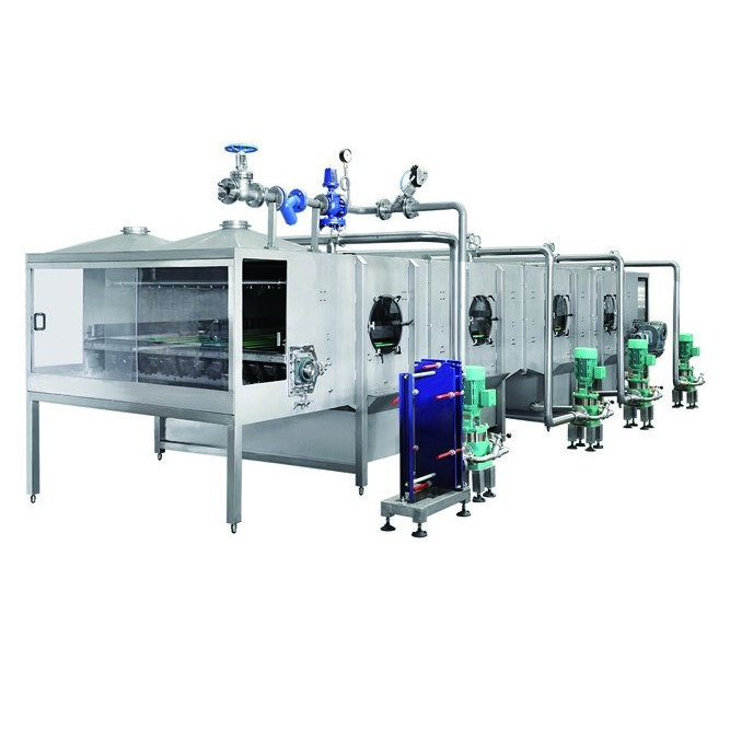Continuously spraying type pasteurization and cooling tunnel