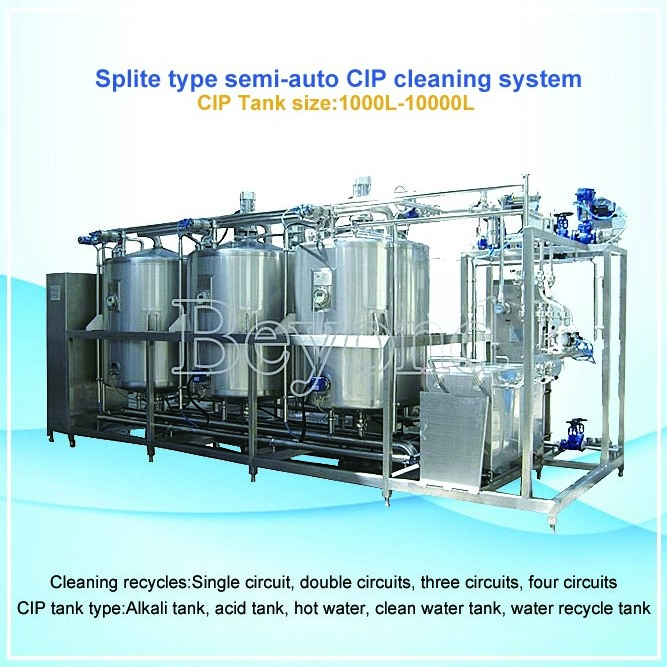 Split type semi-auto CIP cleaning system