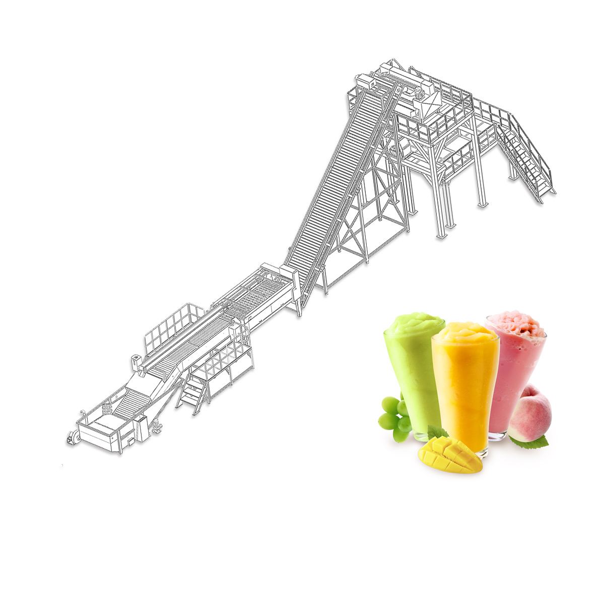 Juice Tea Dairy Beverage Processing Line