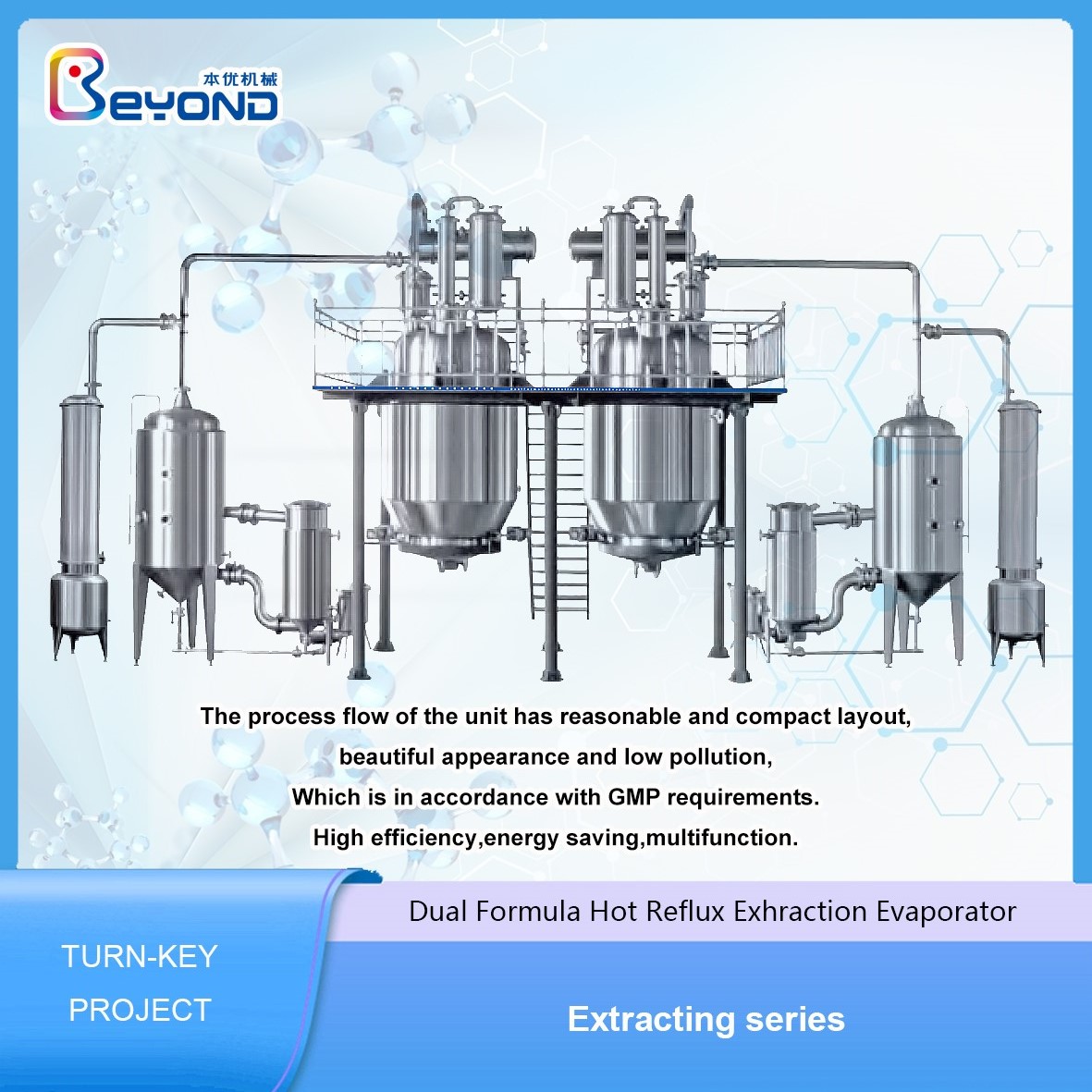 Dual Formula Hot Reflux Extraction Evaporator