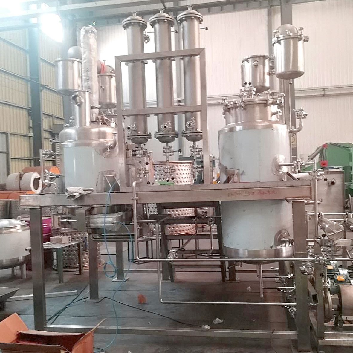 Evaporador de extracción de reflujo caliente de fórmula dual