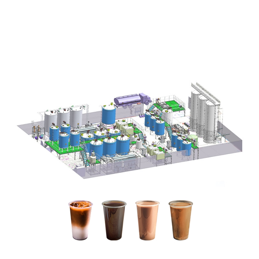 Coffee beverage processing line