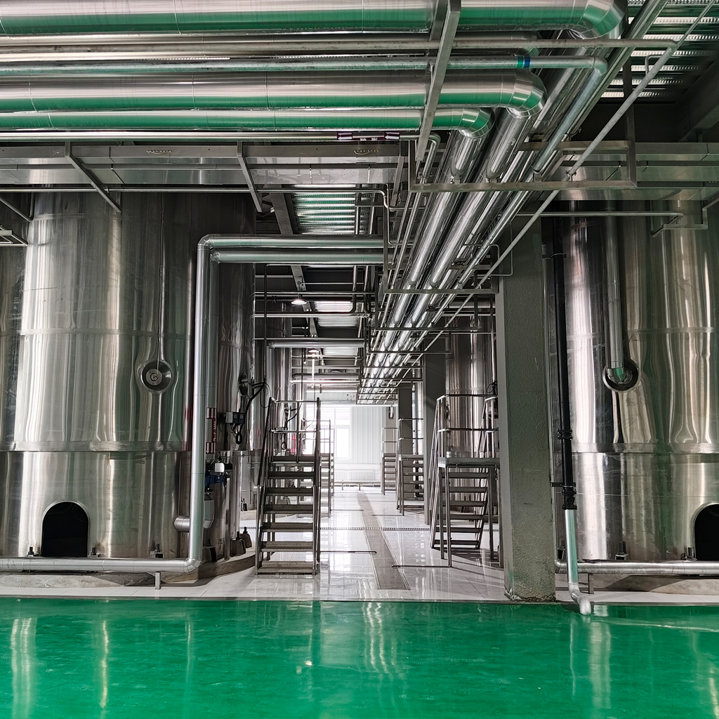 Solution for biological fermentation production line