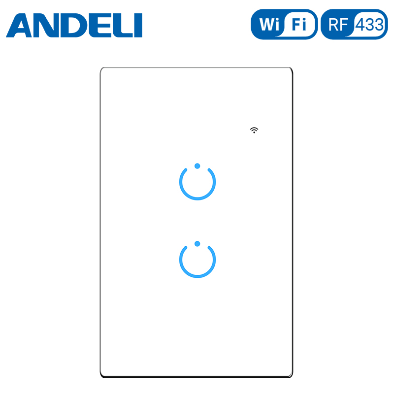 2Gang US  Vertical Version Smart Wall Switch