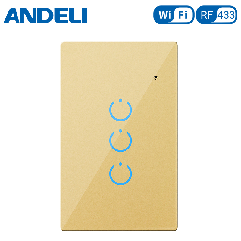 3Gang US  Vertical Version Smart Wall Switch