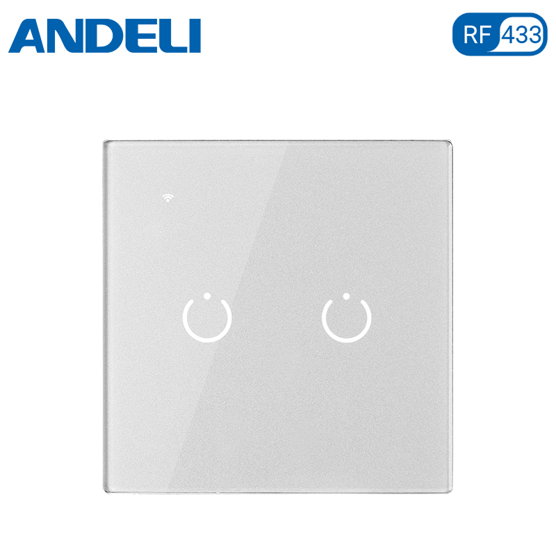 2Gang glass Transmitter Switch