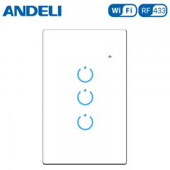 3Gang US  Vertical Version Smart Wall Switch