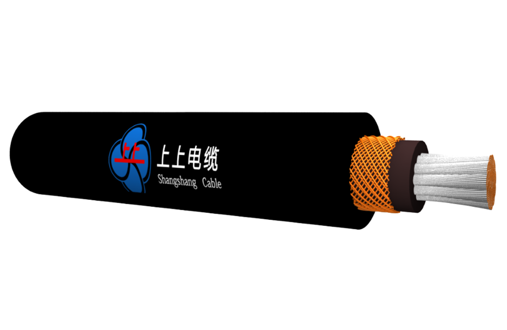 En 50382-2  Railway Rolling Stock Cables High Temperature Single Core Silicone Rubber Insulated And Sheathed Cable With Fiber Braided Reinforced  3.6/6kV