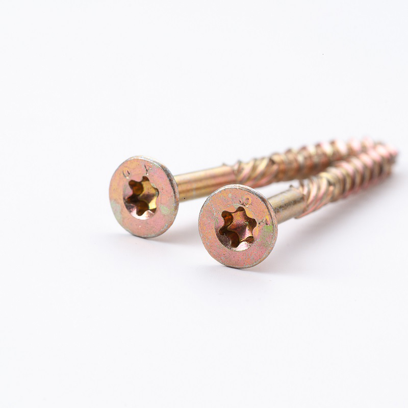 colorful wooden screw
