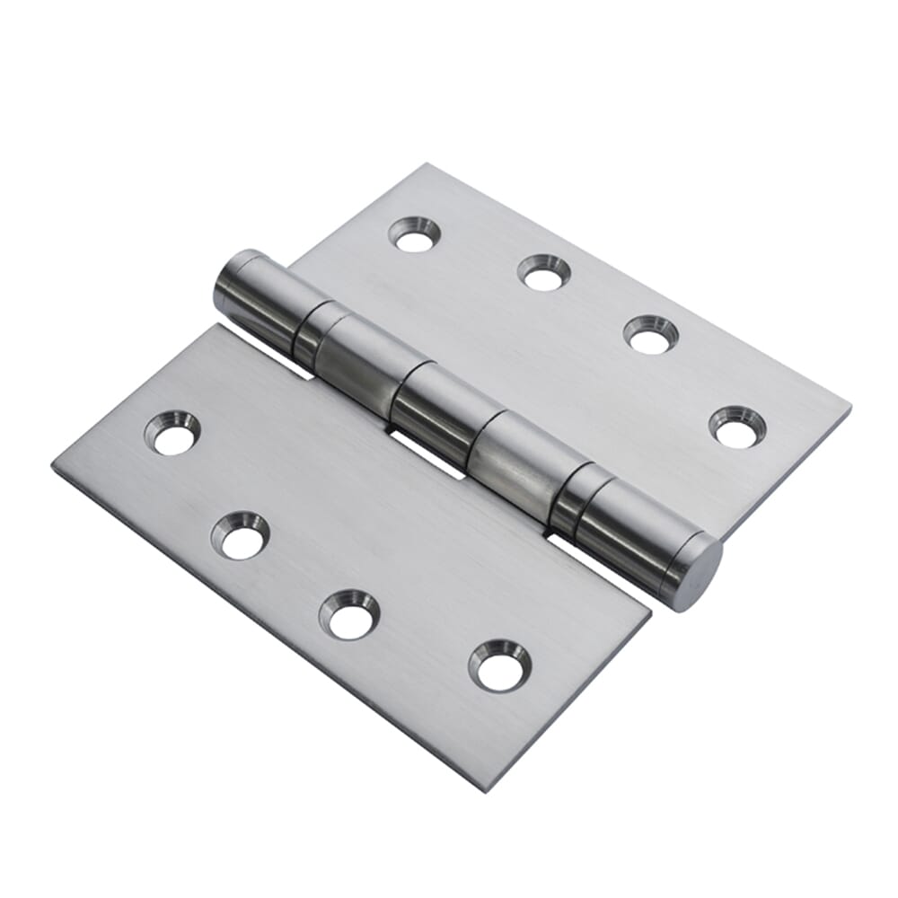 Steel door with push and pull plate