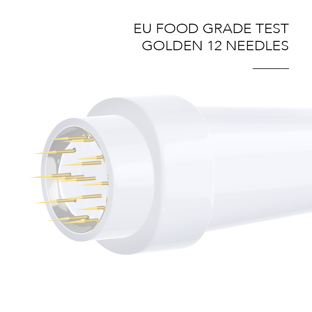 Roller Microneedling Chuyên Nghiệp Derma Stamp 12 Kim Cho Điều Trị Tiếng Ồn