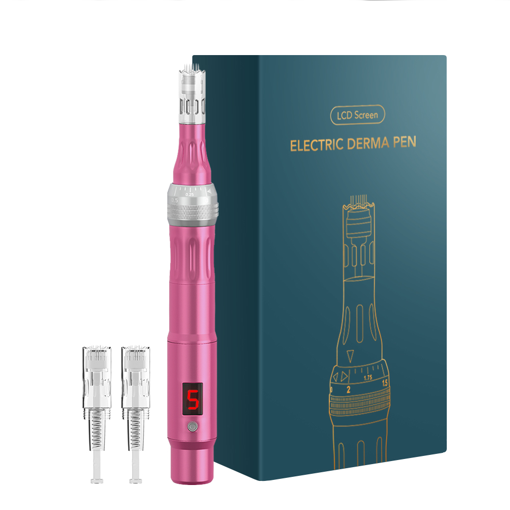 Bút tăng cường da Microneedling Derma Skin Boosting Pen với 9 12 24 36 42 Nano 5D Crystal Diamond Tips LCD