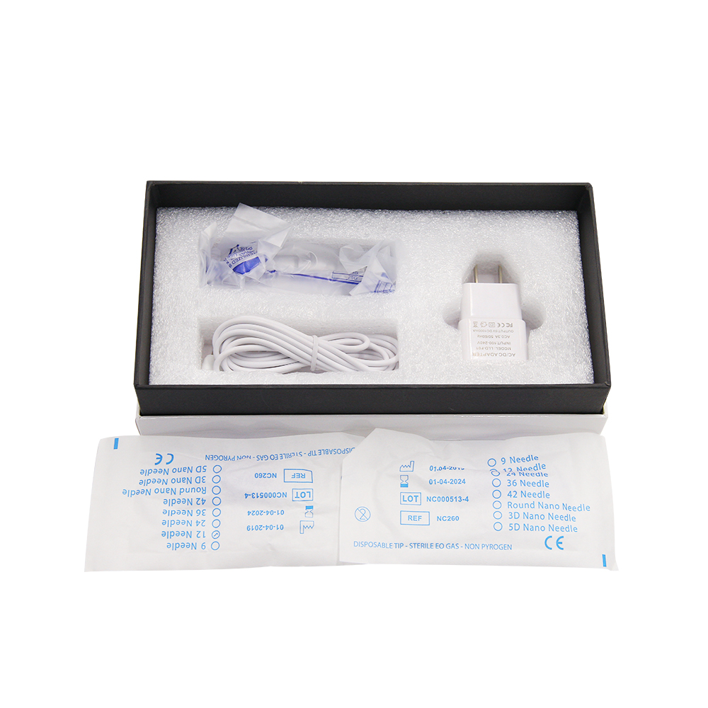Máy Microneedling Mạnh Mẽ Injection Derma Pen 12 Nano Tips Facial Machine