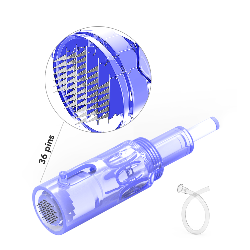 Hộp kim vi điểm Anti-Flow Dermapen 9 12 24 36 42 Kim & Đầu NANO 3D 5D