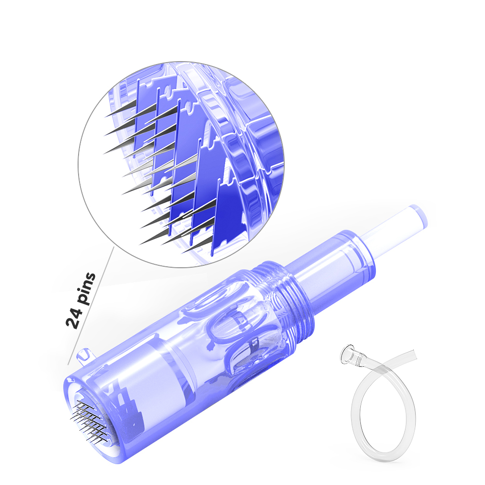 Hộp kim vi điểm Anti-Flow Dermapen 9 12 24 36 42 Kim & Đầu NANO 3D 5D