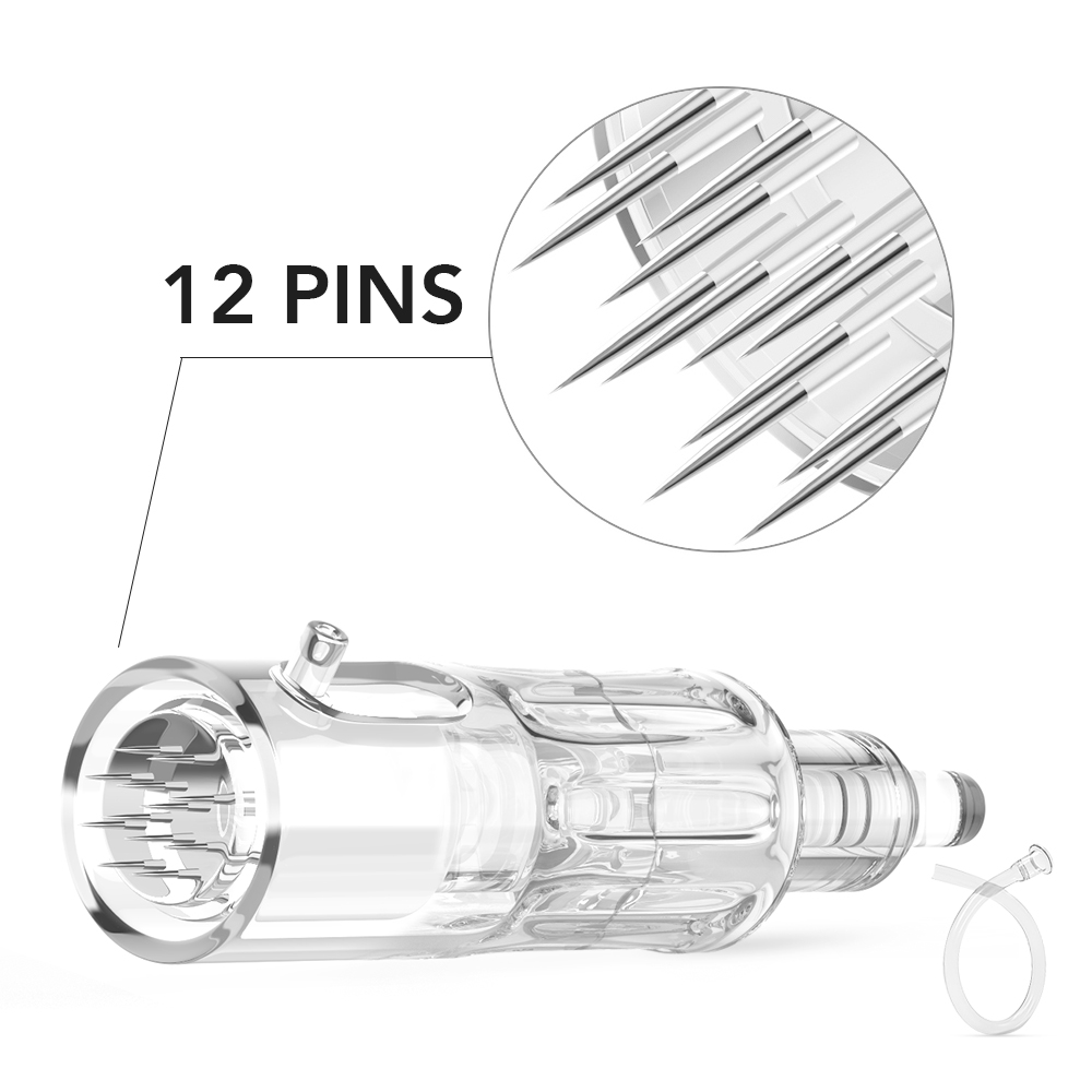OstarBeauty Anti-backflow Nano 12 Pins Derma Pen Microneedle Cartridges OB-NT5