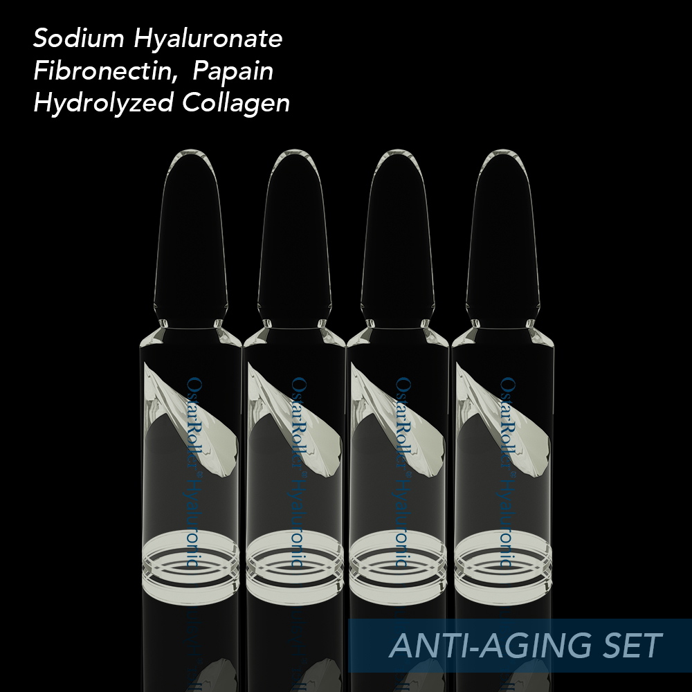 Ensemble anti-âge Microneedling Derma Roller Polypeptide Serum pour les cicatrices d'acné