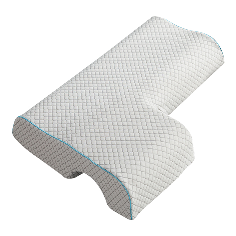 Memory foam couple pillow-diamond lattice-right arm