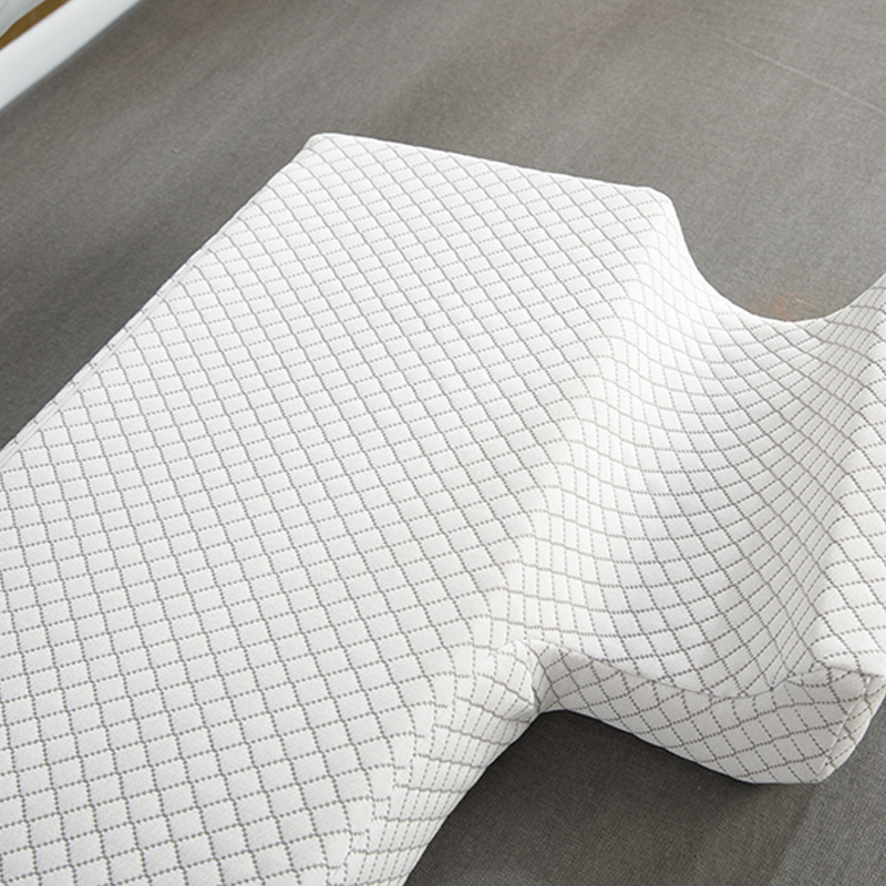 Memory foam couple pillow-diamond lattice-right arm