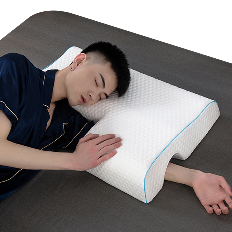 Memory foam couple pillow-water cube-left arm