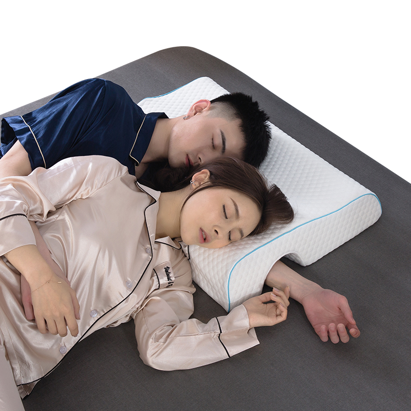 Memory foam couple pillow-water cube-right arm