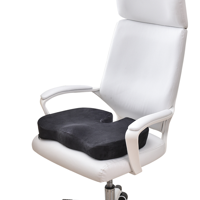 Sinowarm memory foam U shape seat cushion-short plush