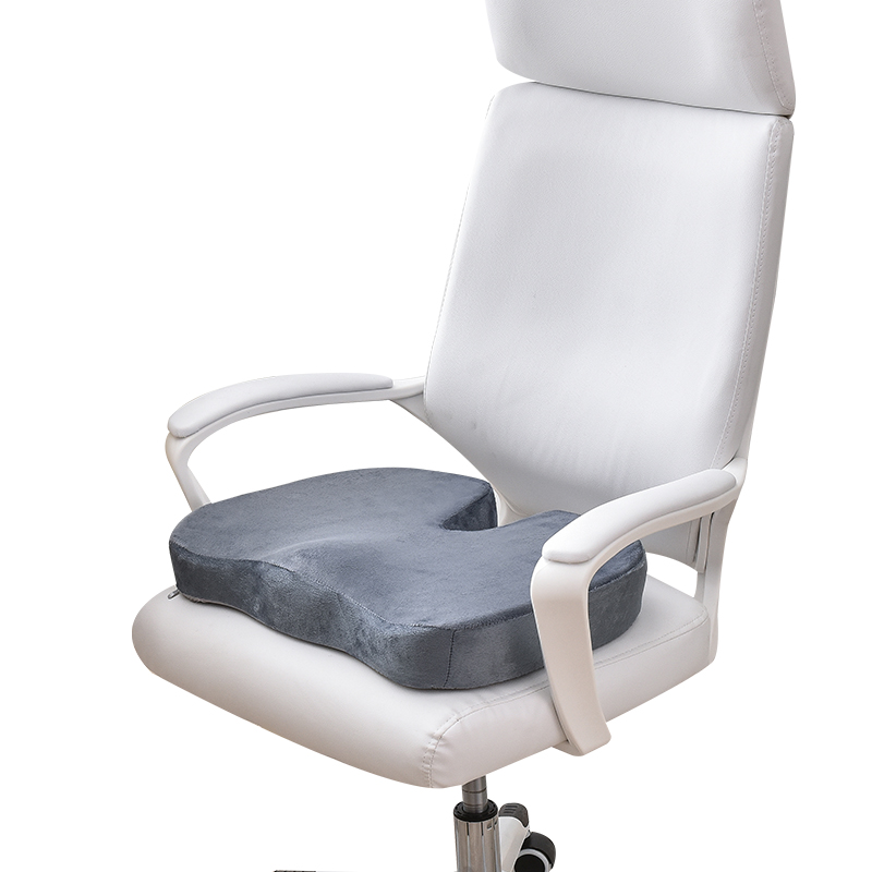 Sinowarm memory foam U shape seat cushion-short plush