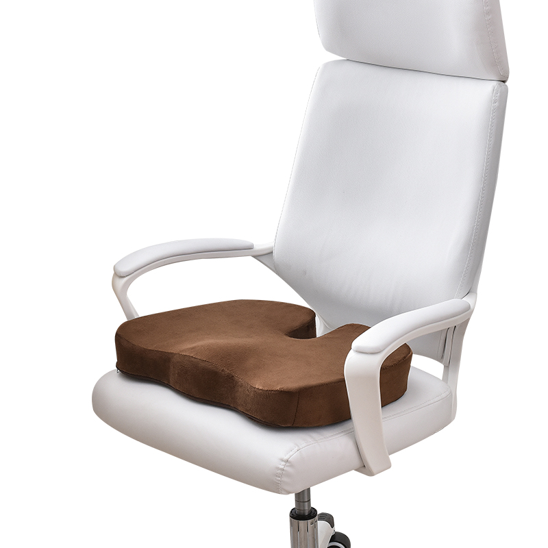 Sinowarm memory foam U shape seat cushion-short plush