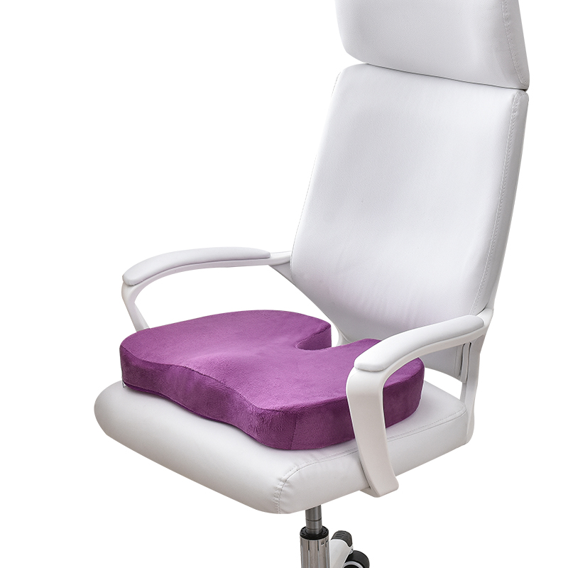 Sinowarm memory foam U shape seat cushion-short plush
